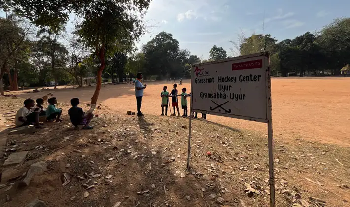 On this mud ground in Uyur, Nupur&rsquo;s journey began, training under Hemant Aind, at the Tata Trusts-supported grassroots centre.