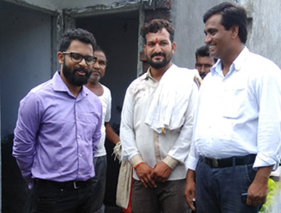 Kaushik and his team took the Sarpanchs into confidence