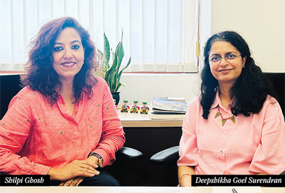  Deepshikha Goel Surendran, Head of Brand and Marketing Communications, and Shilpi Ghosh, Brand and Marketing Communications, from Tata Trusts