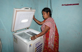 A solar-powered vaccine storage chamber A solar-powered vaccine storage chamber