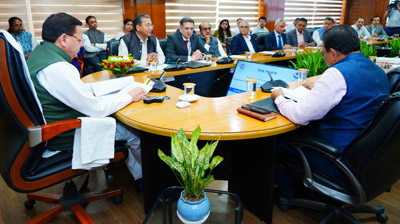 Hon’ble CM Pushkar Singh Dhami and Tata Trusts CEO Siddharth Sharma at the MoU signing to advance sustainable development in Uttarakhand.