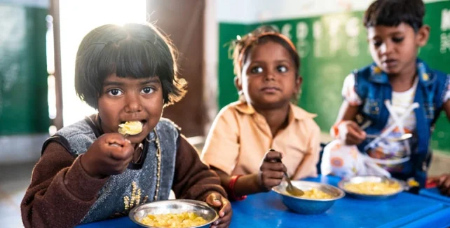 Together, these efforts aim to improve the nutritional status and well-being of adolescents by reducing anaemia, improving dietary diversity and healthy BMI, increasing awareness of the risks associated with foods high in fat, sugar and salt, promoting physical activity, reducing risk factors for noncommunicable diseases, and improving menstrual cycle regularity among adolescent girls with PMOS. illustration