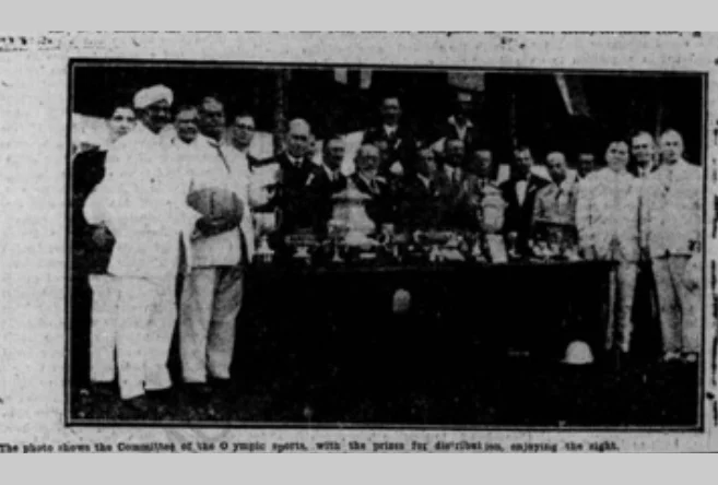 Bombay Olympic Committee at a Prize Distribution in 1927
