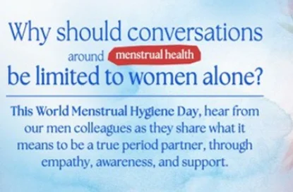 It's Time for More Men to be Period Partners campaign visual