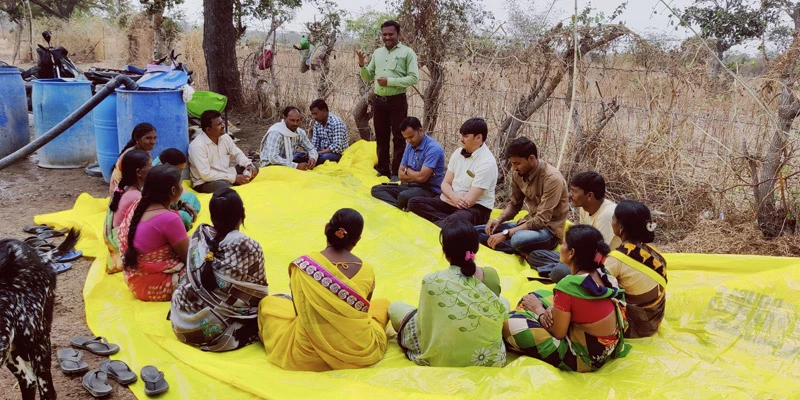 The Livestock Development Officer gave training to SHG members on goat management in Mukindpur village of Ner block in Yavatmal district.